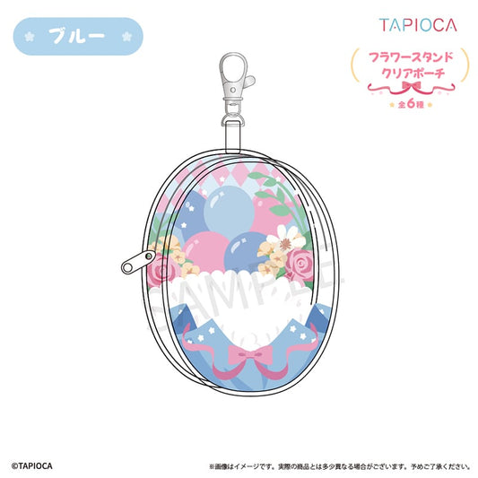 [BLUE] "Tapioca Original Flower Stand" Window Pouch