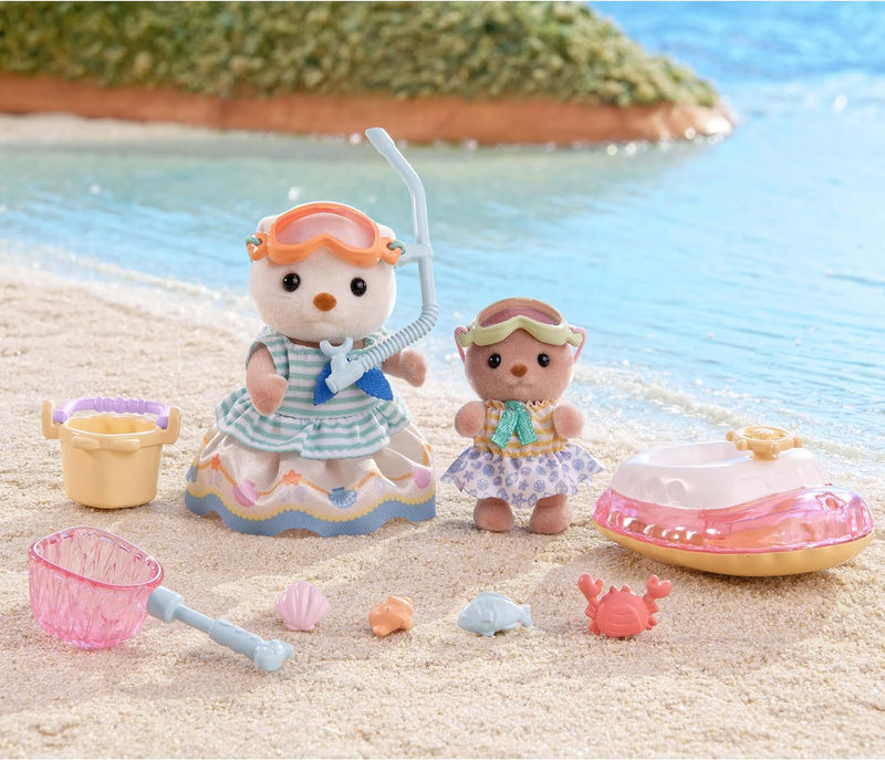 "Sylvanian Families Sea Otter Siblings Sea Play" Set