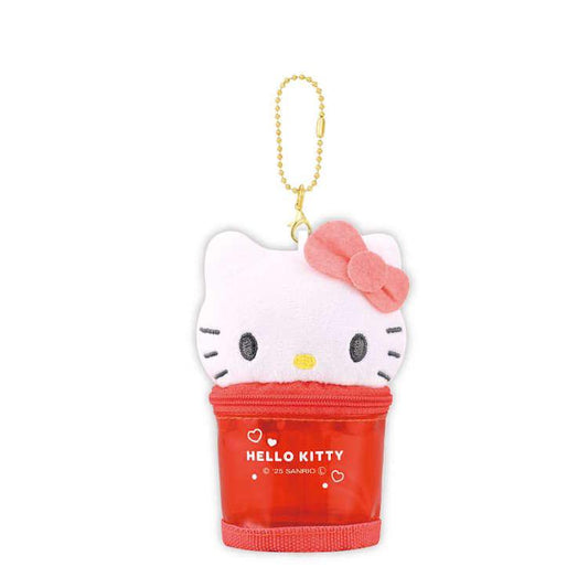 [HELLO KITTY] "Sanrio Cafe Cream Soda" Plush Pouch