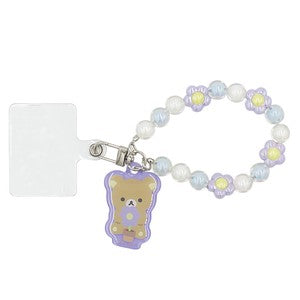 [PURPLE] "Rilakkuma Candy" Phone Beaded Keychain