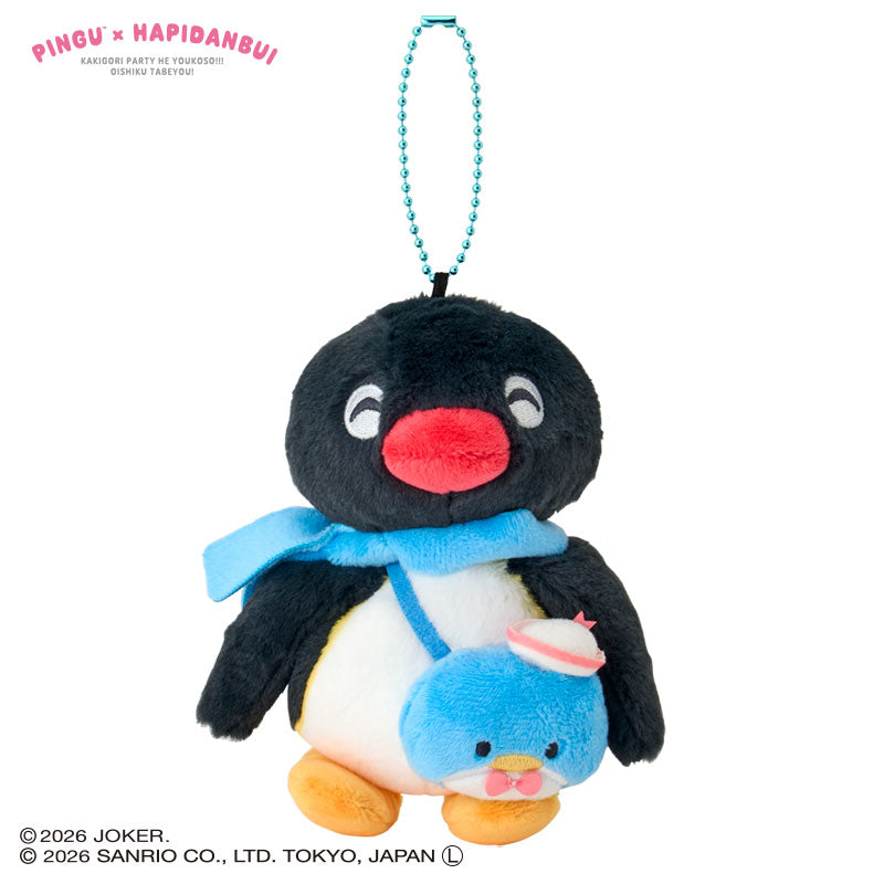 [TUXEDO SAM] "Pingu x Sanrio Hapidanbui" Plush Keychain