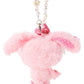 [BONBON RIBBON] "GRL x Sanrio Head Dress Curly Fur Face" Plush Keychain