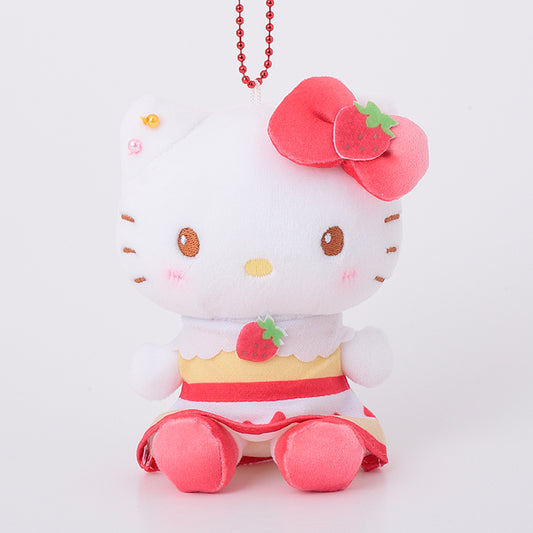 [HELLO KITTY] "Sanrio Sweets House" Plush Keychain