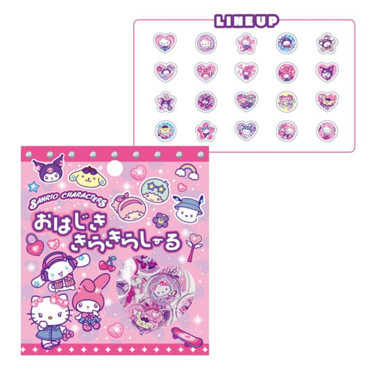 [Y2K] "Sanrio" Glass Glitter Sticker Flakes