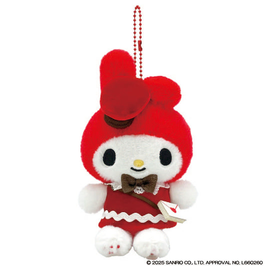 [MY MELODY] "Sanrio Lovely Love Letter" Plush Keychain