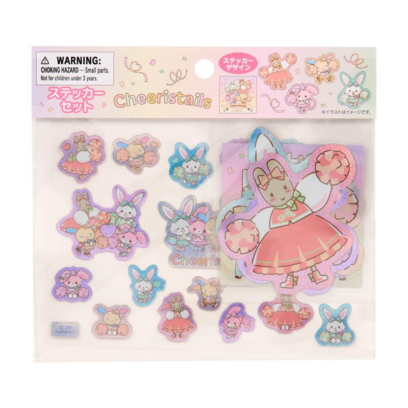 "Sanrio Cheeristails" Sticker Set