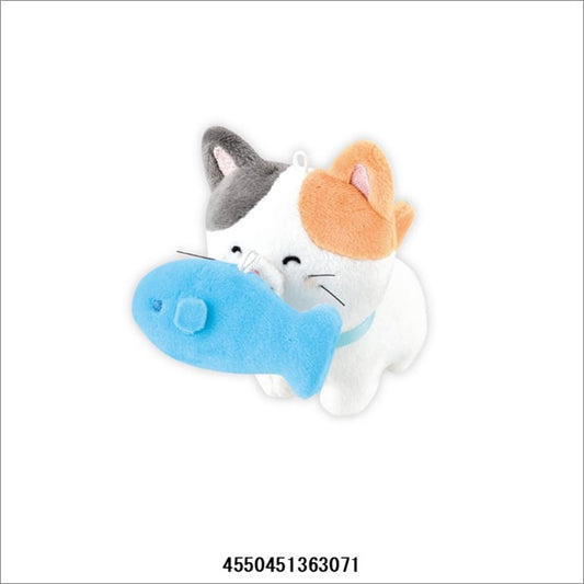 [CALICO CAT] "Eating Nikonui" Plush Keychain