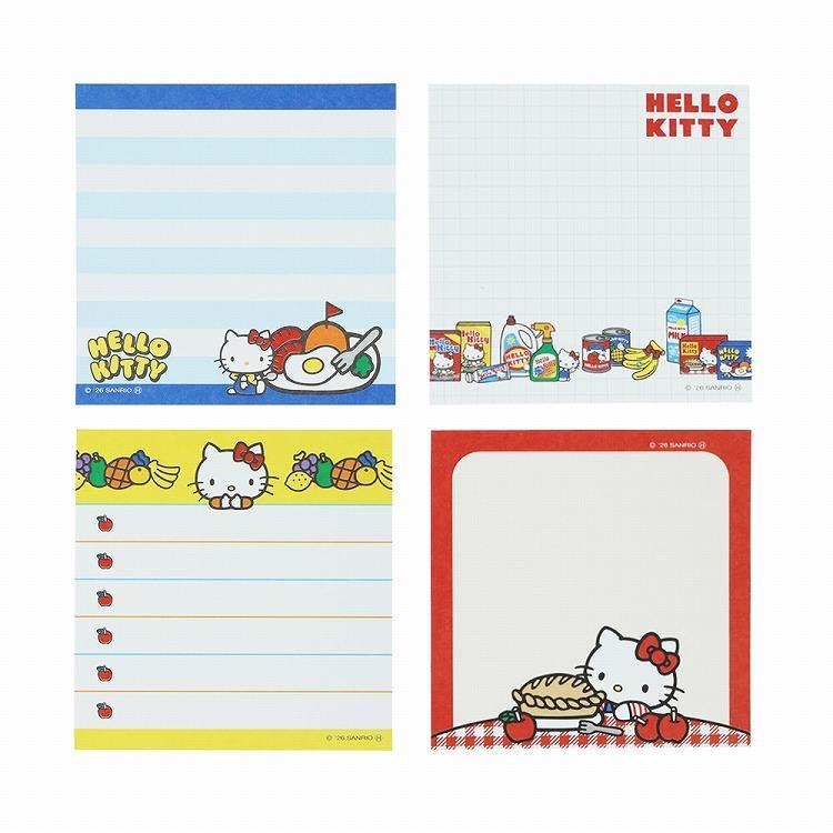 [RED] "Hello Kitty Stationery" Square Memo