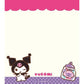 [KUROMI] "Sanrio Oyatsu Snack Party" Memo Pad