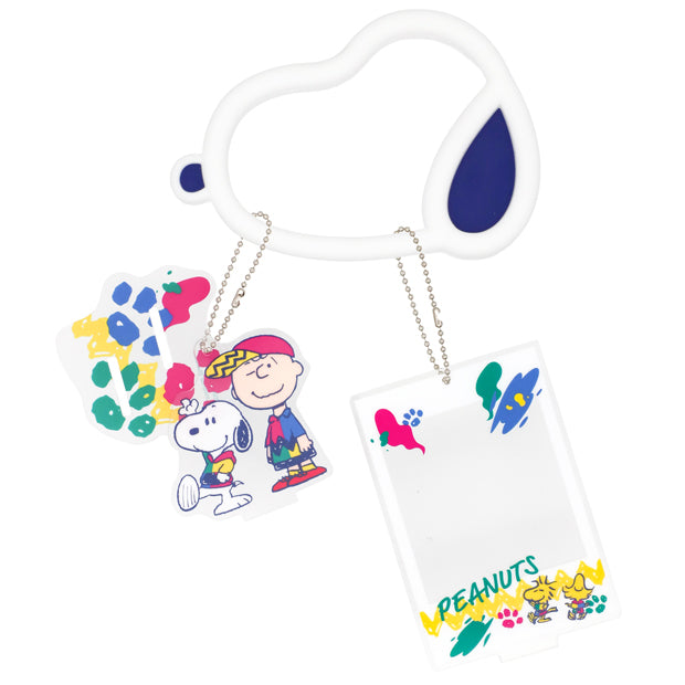 "USJ 25th Anniversary Discover U!!! Peanuts" Keychain & Hand Strap Set