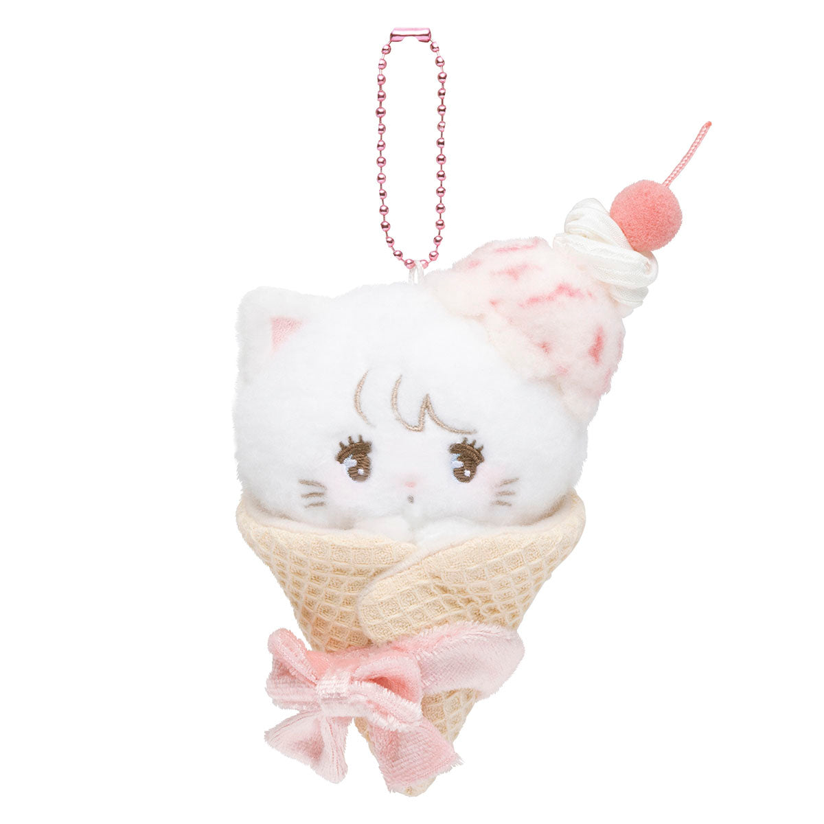[MOUSSE] "Mikko Illustrations Ice Cream" Plush Keychain