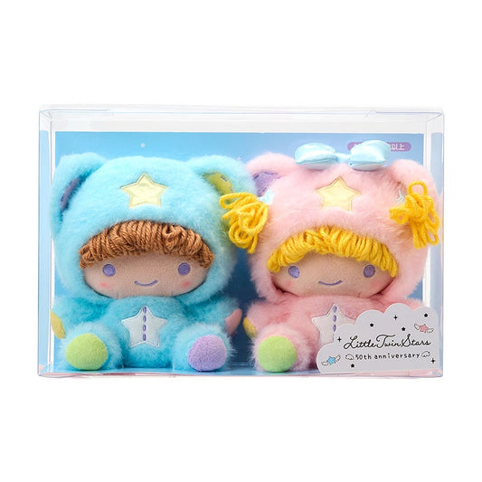 "Little Twin Stars 50th Anniversary Starry Sky Angel" Box Plush Set