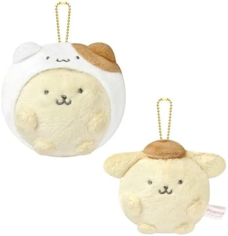 [POMPOMPURIN] "Sanrio Kakure Nui" Plush Keychain