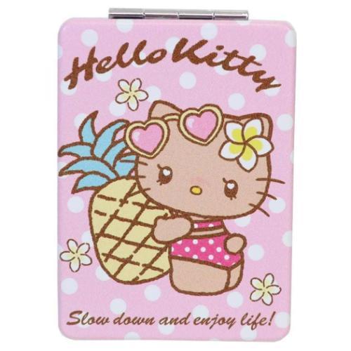 [HELLO KITTY] "Sanrio Tropical Gal" Folding Mirror