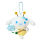 [CINNAMOROLL] "Sanrio Flower Loving Bee" Plush Keychain