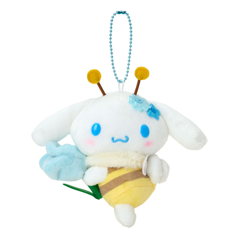 [CINNAMOROLL] "Sanrio Flower Loving Bee" Plush Keychain