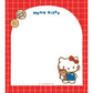 [HELLO KITTY] "Sanrio Oyatsu Snack Party" Memo Pad