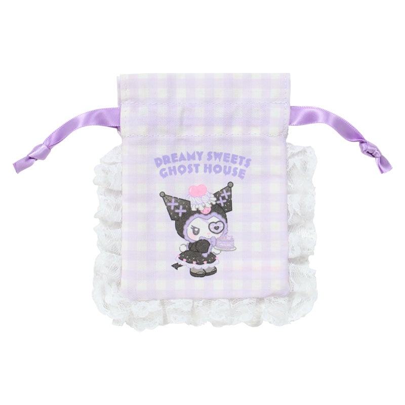 [KUROMI] "Sanrio DREAMY SWEETS GHOST HOUSE" Mini Drawstring Bag