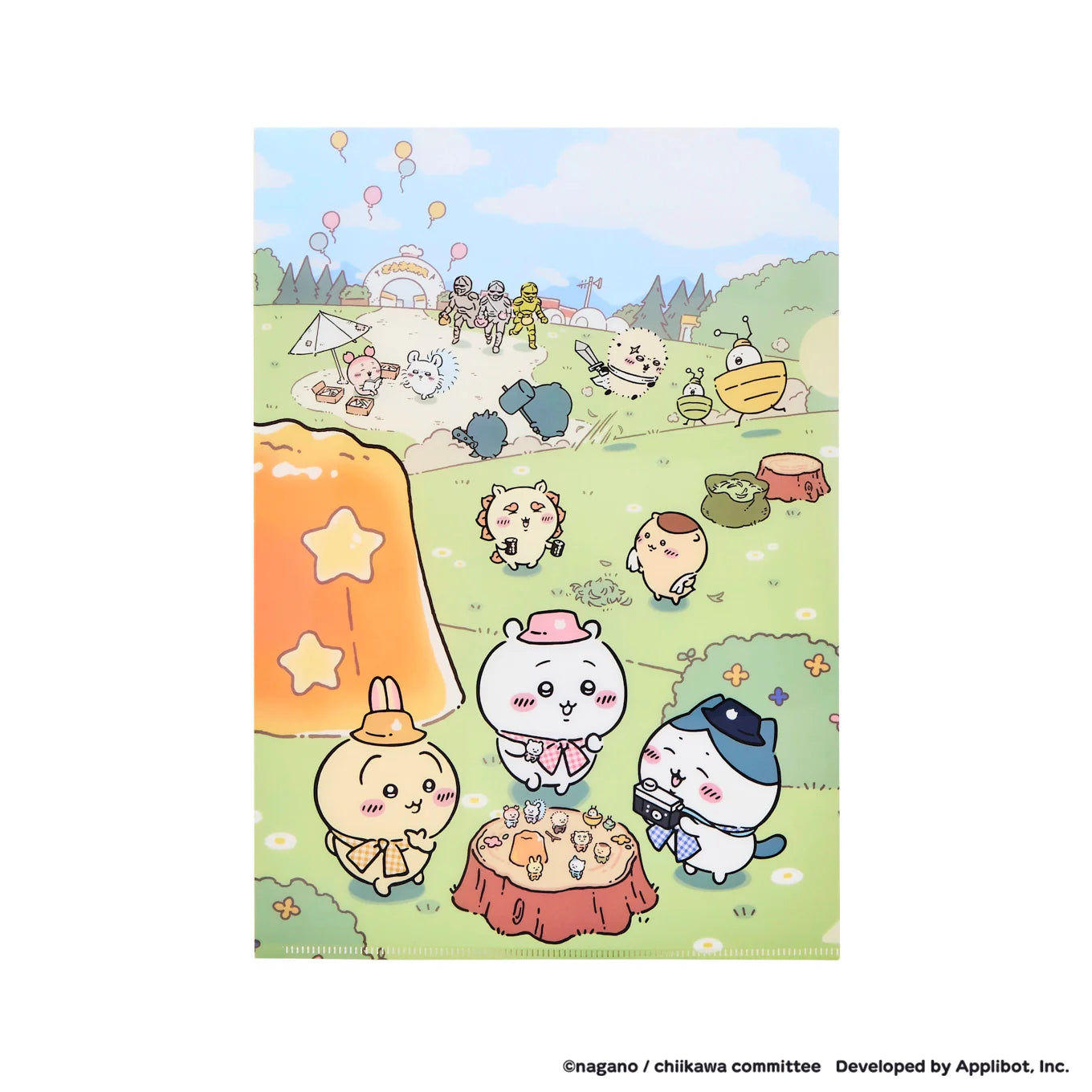 "Chiikawa Pocket POP UP STORE Picnic" Clear File