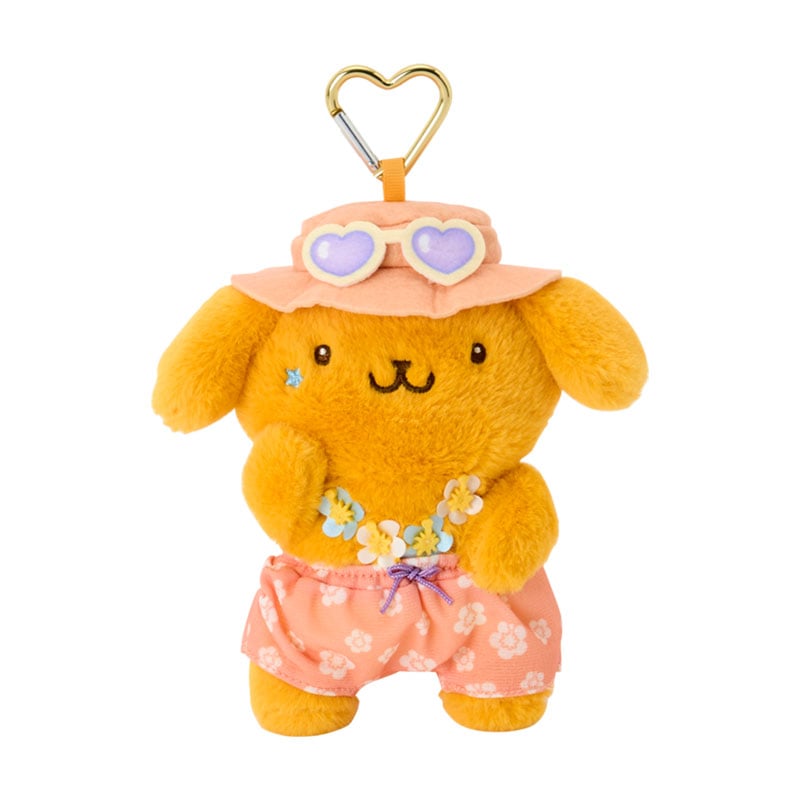 [POMPOMPURIN] "Sanrio Sparkling Summer Pool" Plush Keychain