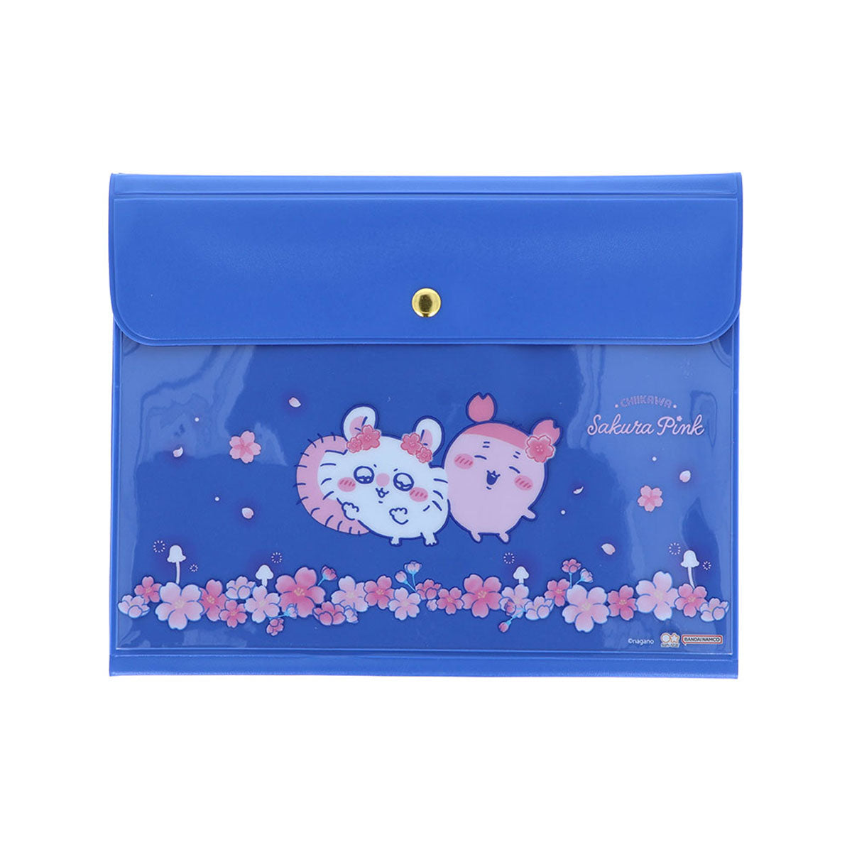 [BLUE] "Chiikawa Sakura Pink Frill" Flat Case