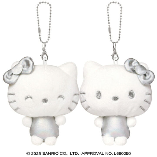 [HELLO KITTY MIMMY / SILVER] "Sanrio Silver Nikonui" Plush Keychain