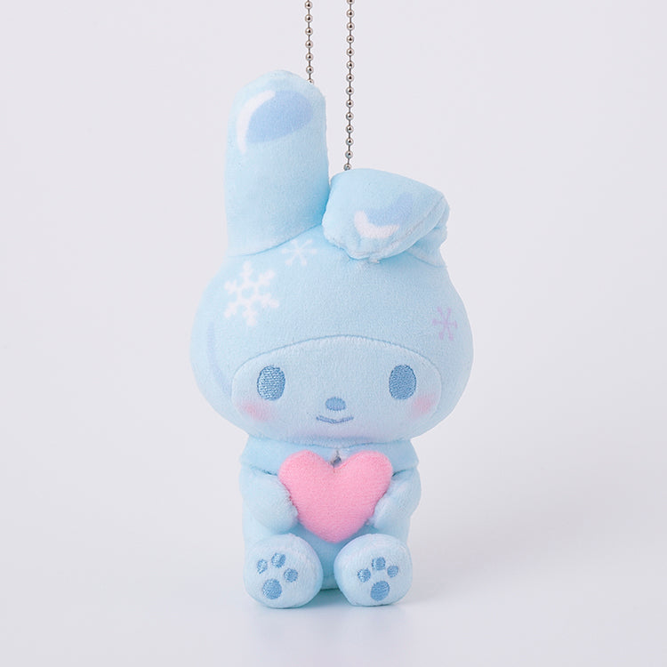 [SNOWFLAKE] "My Melody Girly Pop Heart Munyugurumi" Plush Keychain