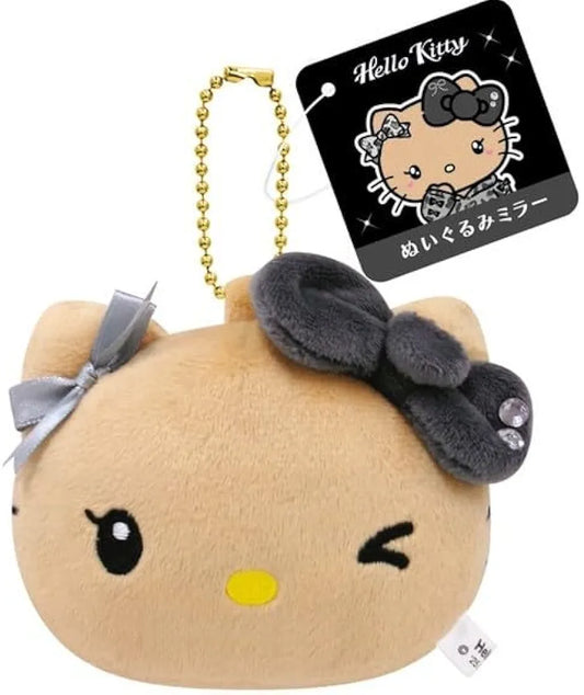 "Hello Kitty Gyarumi Black" Plush Mirror