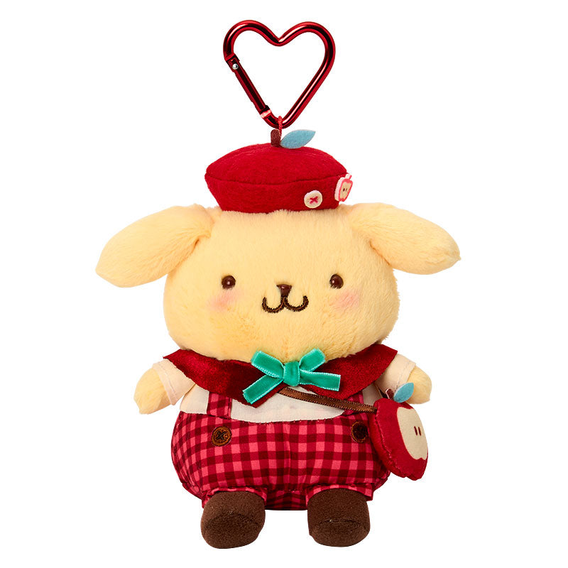 [POMPOMPURIN] "Sanrio Autumn Apple" Plush Keychain