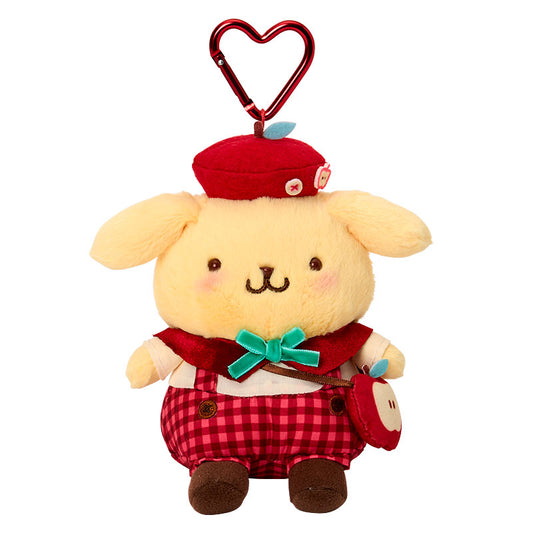 [POMPOMPURIN] "Sanrio Autumn Apple" Plush Keychain
