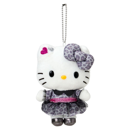 [HELLO KITTY] "Sanrio Monotone Animal Design Series" Plush Keychain