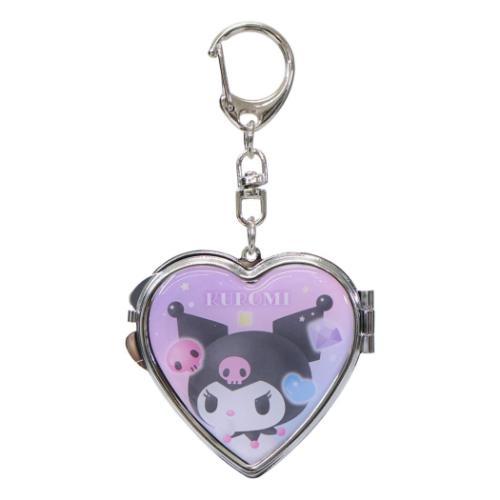 [KUROMI] "Sanrio Pastel Locket" Mirror Keychain