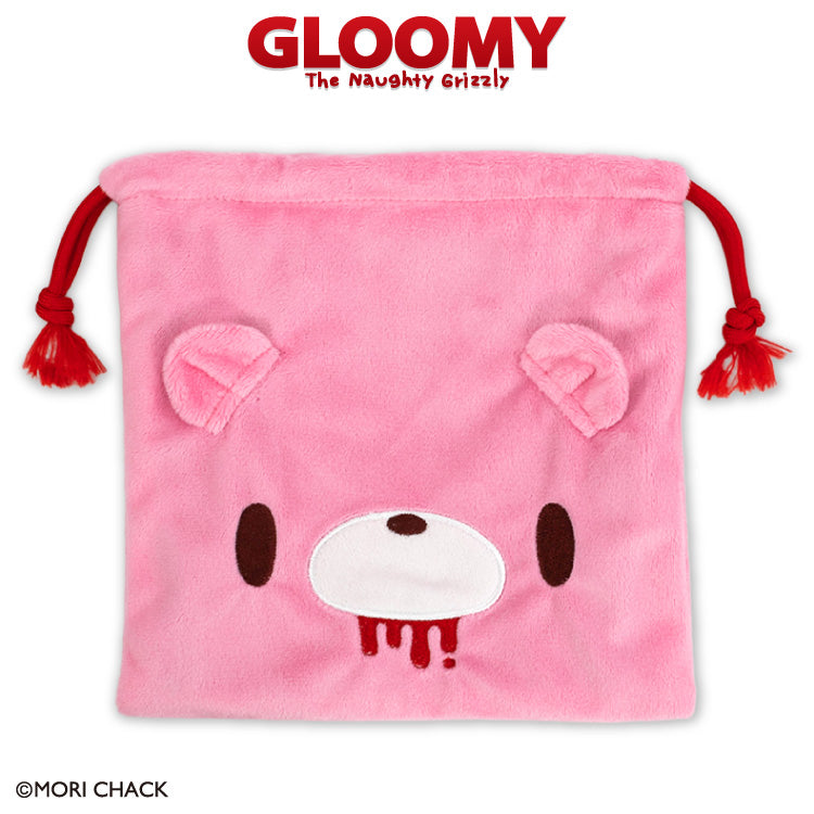 "THANKYOUMART X Gloomy the Naughty Grizzly" Drawstring Bag