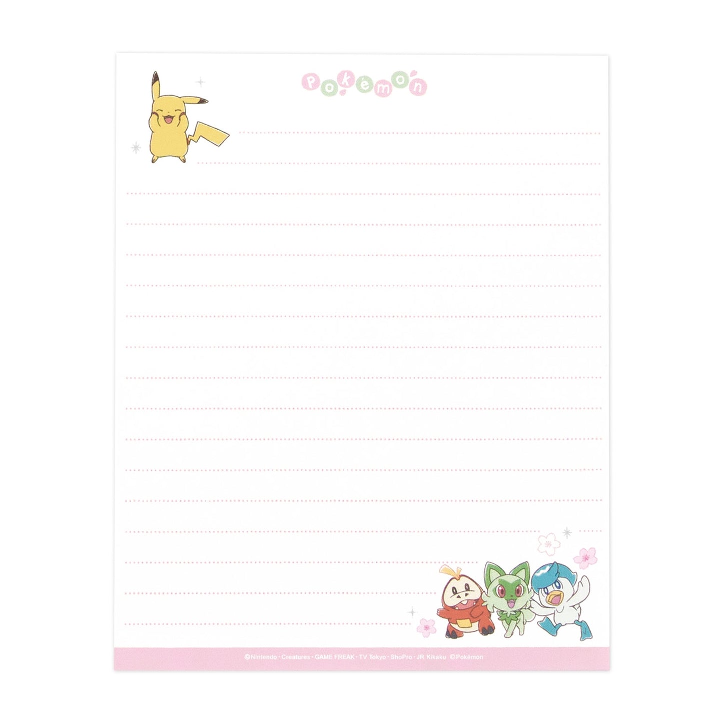 [WHITE] "Pokemon Sakura" Letter Set