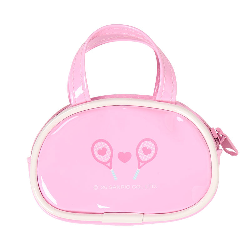 [HELLO KITTY] "SANRIO GIRLS' TENNIS CLUB" Charm with Mini Pouch