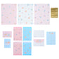 "Little Twin Stars 50th Anniversary Starry Sky Angel" Paper & Envelope Set