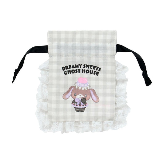[KUROUSA] "Sanrio DREAMY SWEETS GHOST HOUSE" Mini Drawstring Bag