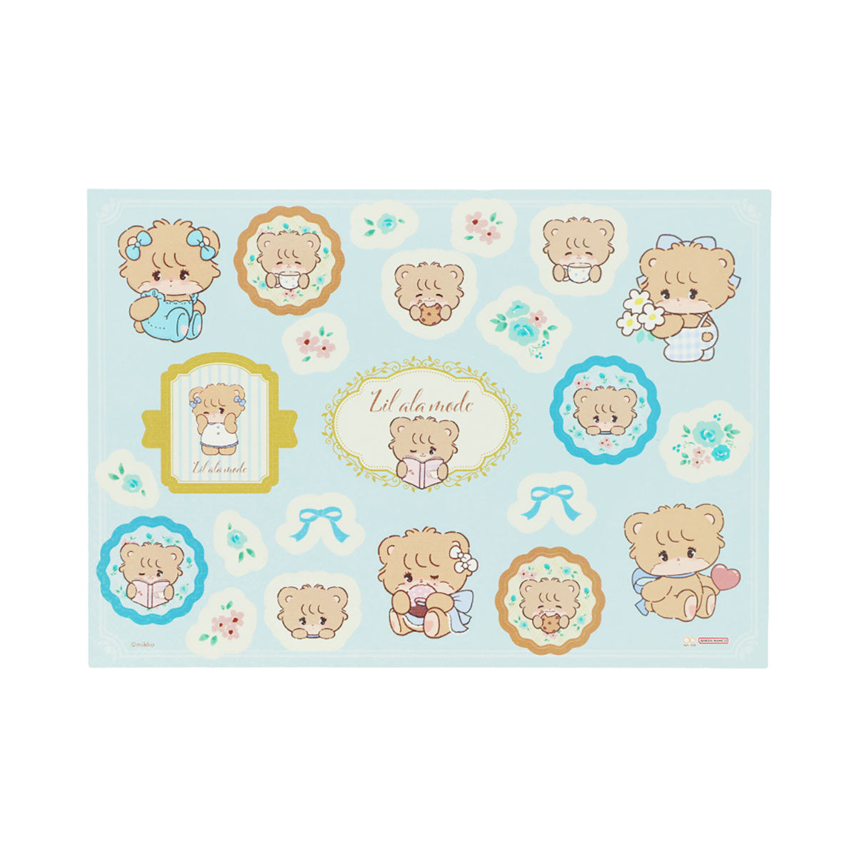 [LATTE] "Mikko Illustrations" A5 File Folder & Sticker Set