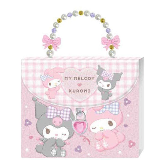 [KUROMI & MY MELODY] "Sanrio" Sticker Sheets & Lockable Bag