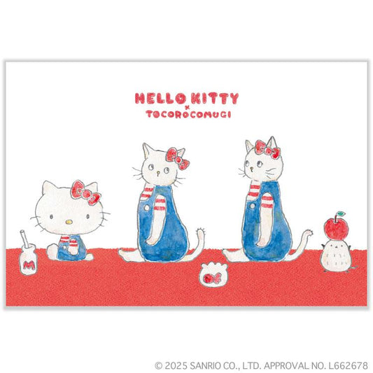 [HELLO KITTY SITTING] "Tocoro Comugi x Sanrio" Postcard