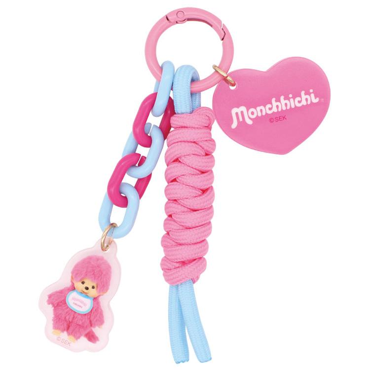 [PINK] "Monchhichi COLORS" Paracord Keychain