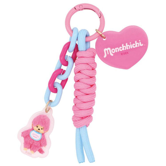 [PINK] "Monchhichi COLORS" Paracord Keychain