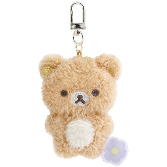 [RILAKKUMA] "Rilakkuma Basic Flower" Plush Keychain