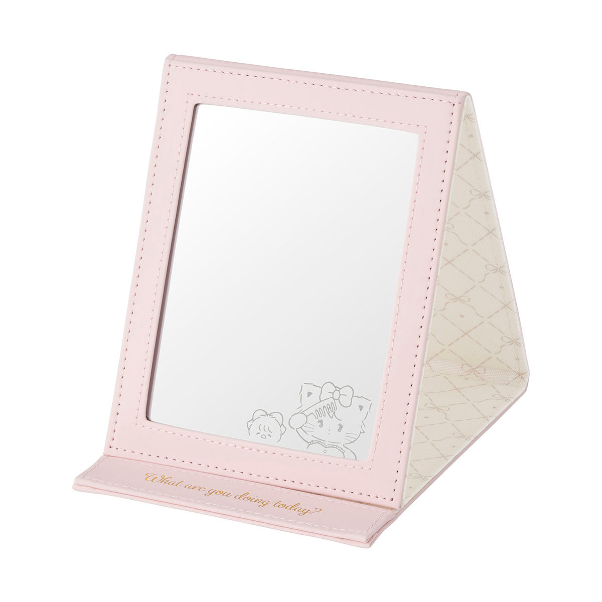 [MOUSSE] "Mikko Illustrations" Folding Stand Mirror