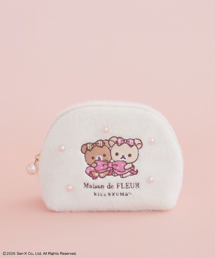 [IVORY] "Maison de FLEUR x Rilakkuma" Round Pouch