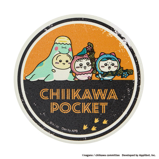 LIMITED "Chiikawa Pocket POP UP STORE Dinosaur" Coaster