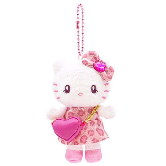 [PINK LEOPARD] "USJ Hello Kitty" Plush Keychain