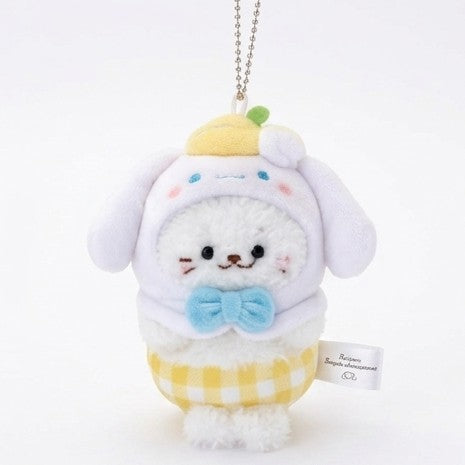 [CINNAMOROLL] "Sirotan x Sanrio Exciting Fruit Fair" Plush Keychain