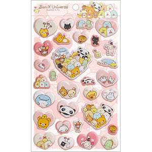 [PINK] "San-x Universe Happiness to You" Sticker Sheet