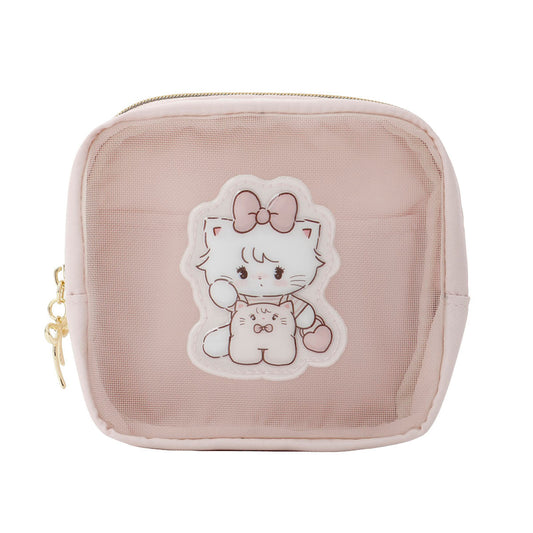 [MOUSSE] "Mikko Illustrations" Pukkuri Applique Pouch